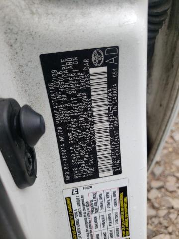 Photo 10 from auction – 2009 TOYOTA COROLLA BA with VIN 2T1BU40E79C183822
