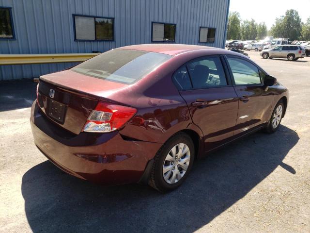 Photo 4 from auction – 2012 HONDA CIVIC LX with VIN 19XFB2F52CE334125