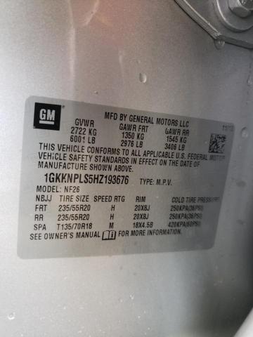 Photo 10 from auction – 2017 GMC ACADIA DEN with VIN 1GKKNPLS5HZ193676
