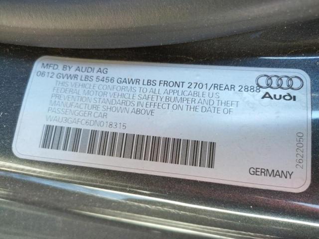 Photo 10 from auction – 2013 AUDI A7 PRESTIG with VIN WAU3GAFC6DN018315