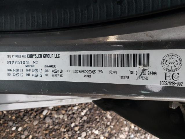 Photo 10 from auction – 2012 CHRYSLER 200 LX with VIN 1C3CCBAB5CN263015