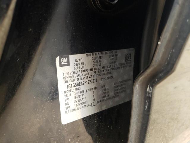 Photo 10 from auction – 2015 GMC CANYON SLE with VIN 1GTG5BEA2F1223012