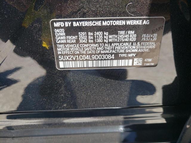 Photo 10 from auction – 2020 BMW X4 XDRIVE3 with VIN 5UX2V1C04L9D03084