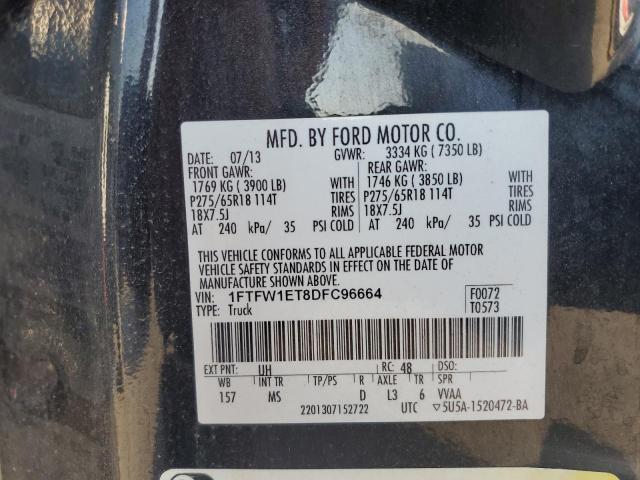 Photo 10 from auction – 2013 FORD F150 SUPER with VIN 1FTFW1ET8DFC96664