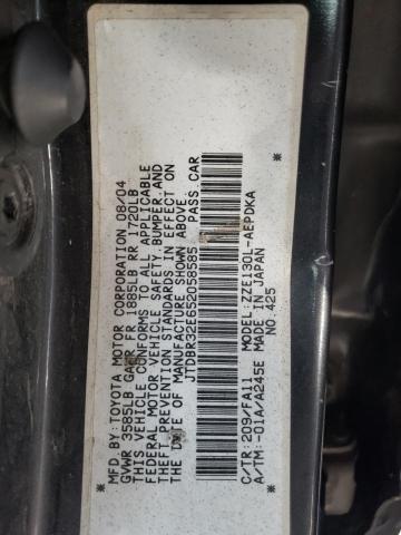 Photo 10 from auction – 2005 TOYOTA COROLLA CE with VIN JTDBR32E652058585
