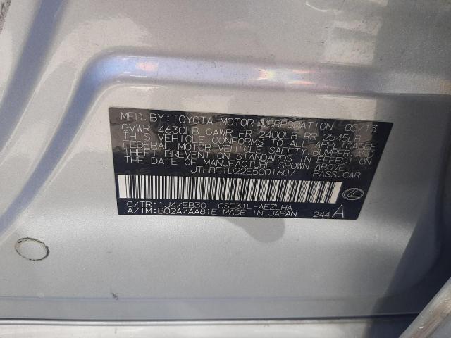 Photo 10 from auction – 2014 LEXUS IS 350 with VIN JTHBE1D22E5001607