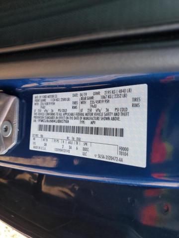 Photo 10 from auction – 2019 FORD ESCAPE TIT with VIN 1FMCU9J98KUB83769
