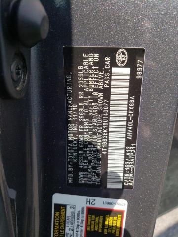Photo 10 from auction – 2011 TOYOTA CAMRY HYBR with VIN 4T1BB3EK1BU140077