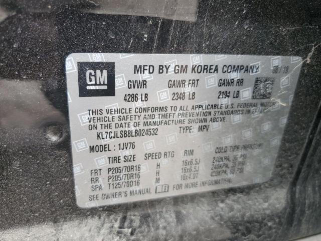 Photo 10 from auction – 2020 CHEVROLET 150 with VIN KL7CJLSB8LB024532
