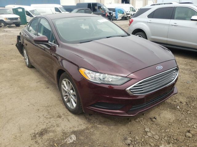 FORD FUSION SE 2017 with VIN 3FA6P0HD0HR334317 - Photo from auction