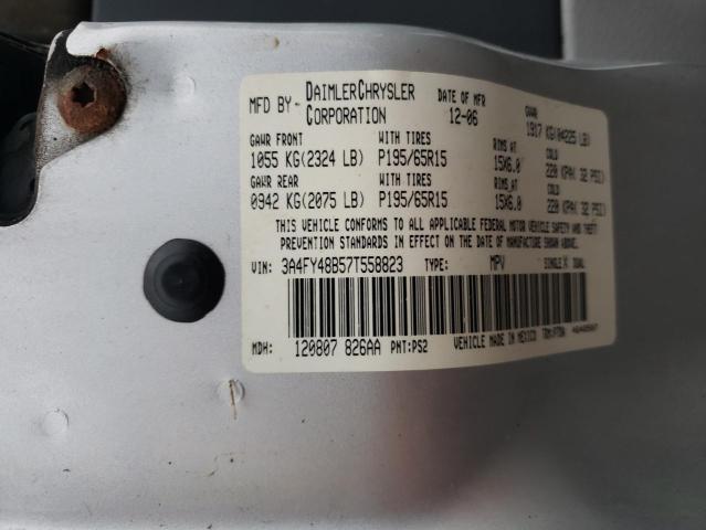 Photo 10 from auction – 2007 CHRYSLER PT CRUISER with VIN 3A4FY48B57T558823