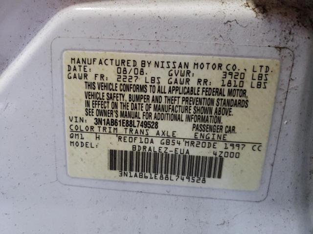 Photo 10 from auction – 2008 NISSAN SENTRA 2.0 with VIN 3N1AB61E88L749528