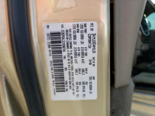 Photo 10 from auction – 2001 CHRYSLER TOWN & COU with VIN 2C8GP64L31R206744