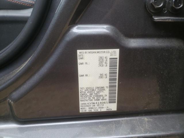 Photo 10 from auction – 2021 NISSAN ALTIMA SR with VIN 1N4BL4CV7MN414065