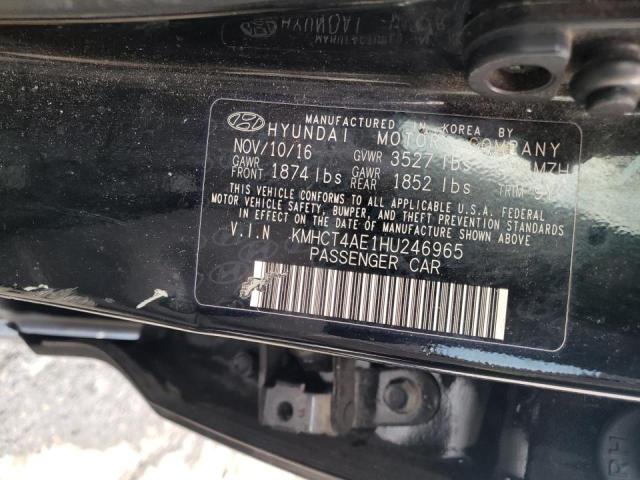 Photo 10 from auction – 2017 HYUNDAI ACCENT SE with VIN KMHCT4AE1HU246965
