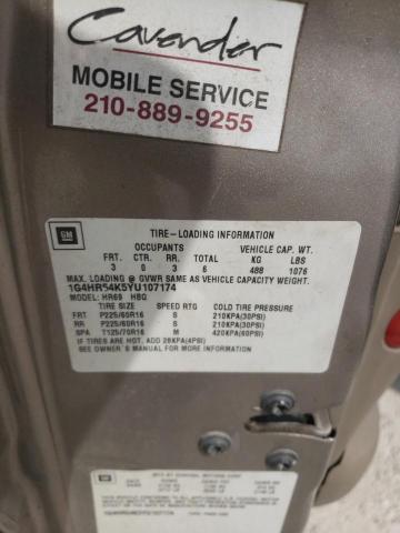 Photo 10 from auction – 2000 BUICK LESABRE LI with VIN 1G4HR54K5YU107174