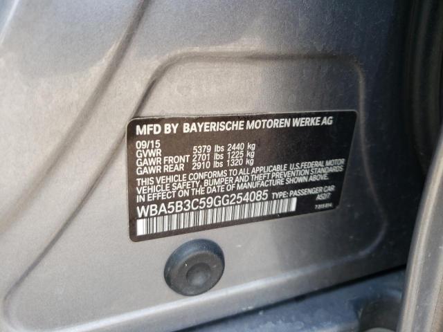 Photo 10 from auction – 2016 BMW 535 XI with VIN WBA5B3C59GG254085