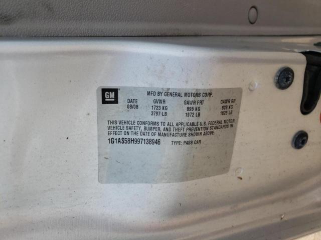 Photo 10 from auction – 2009 CHEVROLET COBALT LS with VIN 1G1AS58H997138946