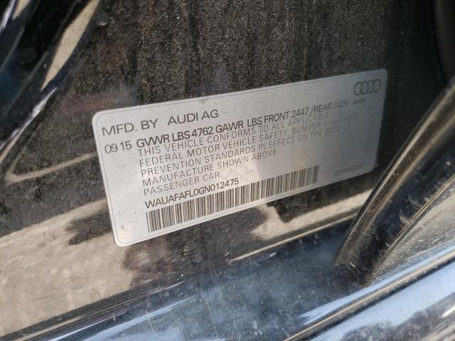 Photo 10 from auction – 2016 AUDI A4 PREMIUM with VIN WAUAFAFL0GN012475