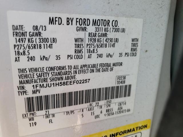 Photo 10 from auction – 2014 FORD EXPEDITION with VIN 1FMJU1H58EEF02257