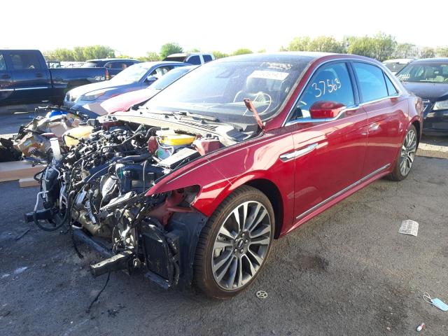 Photo 2 from auction – 2018 LINCOLN CONTINENTA with VIN 1LN6L9NC6J5601860