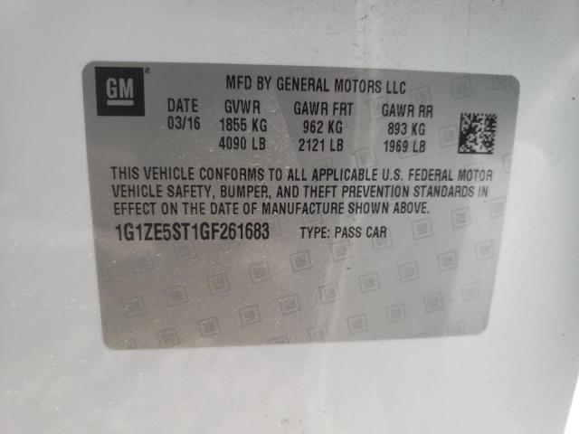 Photo 10 from auction – 2016 CHEVROLET MALIBU LT with VIN 1G1ZE5ST1GF261683