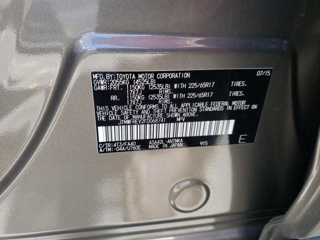 Photo 10 from auction – 2015 TOYOTA RAV4 XLE with VIN JTMWFREV2FD068741
