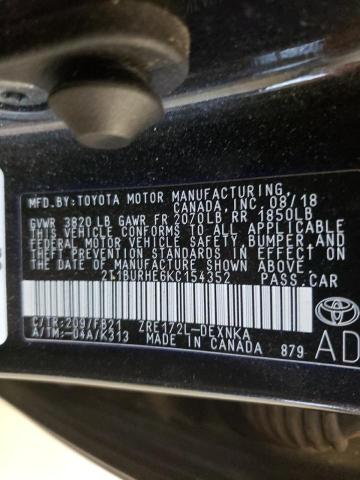 Photo 10 from auction – 2019 TOYOTA COROLLA L with VIN 2T1BURHE6KC154352