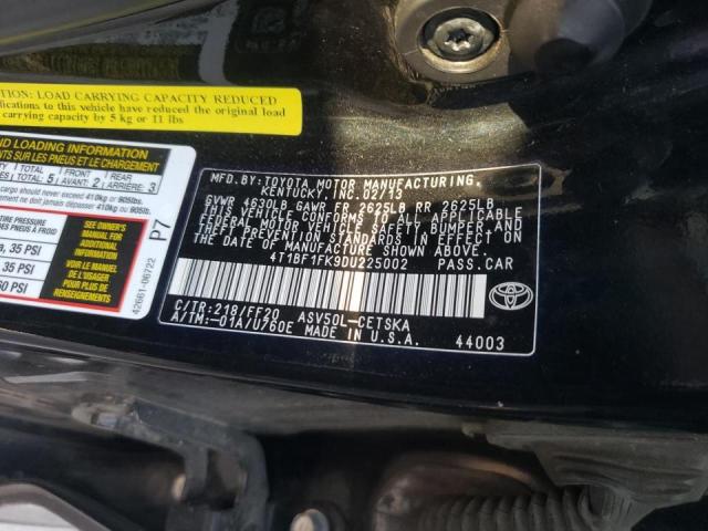 Photo 10 from auction – 2013 TOYOTA CAMRY L with VIN 4T1BF1FK9DU225002