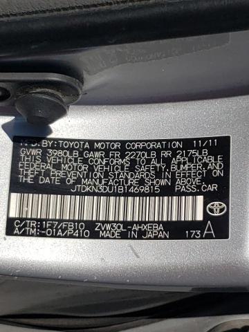 Photo 10 from auction – 2011 TOYOTA PRIUS with VIN JTDKN3DU1B1469815