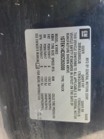 Photo 10 from auction – 2008 GMC SIERRA K15 with VIN 1GTEK14C08Z263008