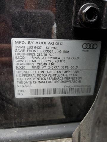 Photo 10 from auction – 2018 AUDI Q7 PREMIUM with VIN WA1LHAF70JD010967