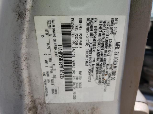Photo 10 from auction – 2008 FORD FOCUS SE with VIN 1FAHP35N28W185235