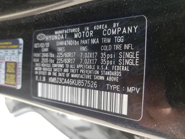 Photo 10 from auction – 2019 HYUNDAI TUCSON LIM with VIN KM8J3CA46KU857526