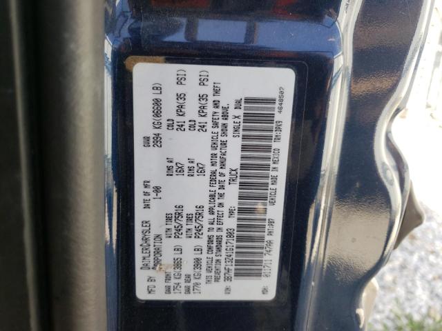 Photo 10 from auction – 2001 DODGE RAM 1500 with VIN 3B7HF13Z41G171803
