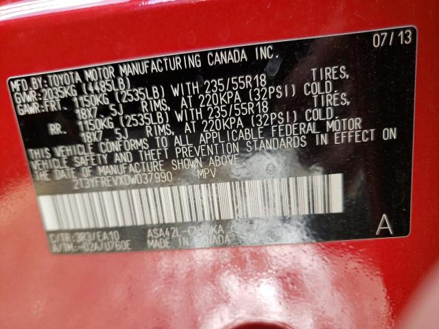 Photo 10 from auction – 2013 TOYOTA RAV4 LIMIT with VIN 2T3YFREVXDW037990
