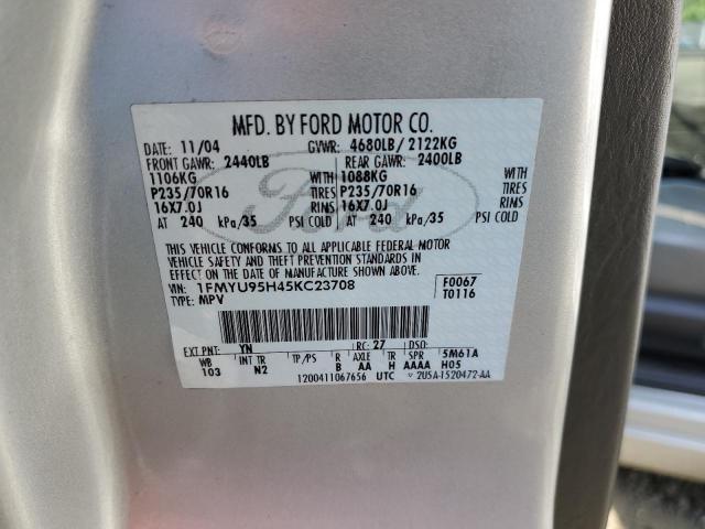 Photo 10 from auction – 2005 FORD ESCAPE HEV with VIN 1FMYU95H45KC23708