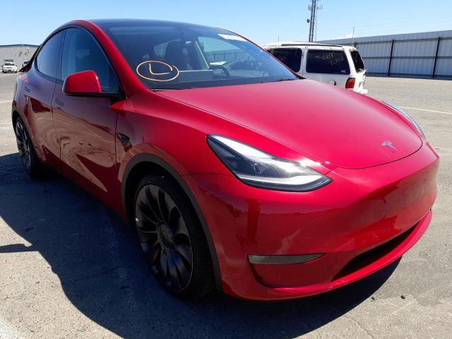 TESLA MODEL Y 2021 with VIN 5YJYGDEF3MF211932 - Photo from auction