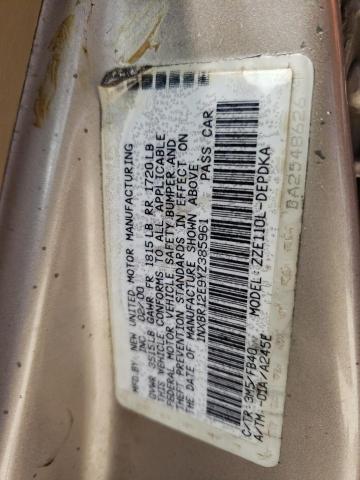 Photo 10 from auction – 2000 TOYOTA COROLLA VE with VIN 1NXBR12E9YZ385961