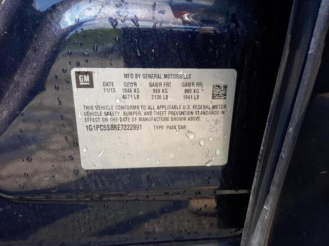 Photo 10 from auction – 2014 CHEVROLET CRUZE LT with VIN 1G1PC5SB6E7222891