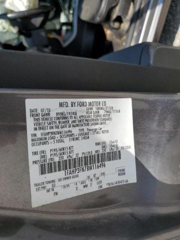 Photo 10 from auction – 2011 FORD FOCUS SE with VIN 1FAHP3FN7BW116496