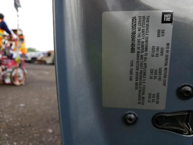 Photo 10 from auction – 2009 PONTIAC G6 with VIN 1G2ZG57B994149489