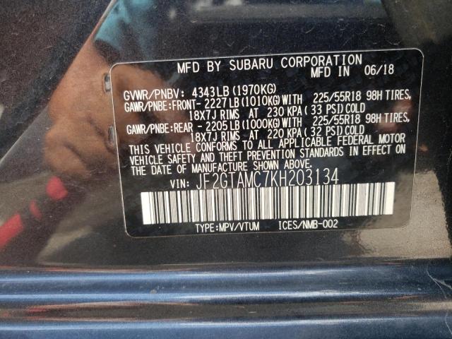 Photo 10 from auction – 2019 SUBARU CROSSTREK with VIN JF2GTAMC7KH203134