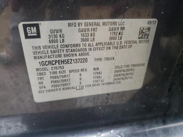 Photo 10 from auction – 2014 CHEVROLET SILVERADO with VIN 1GCRCPEH5EZ137220
