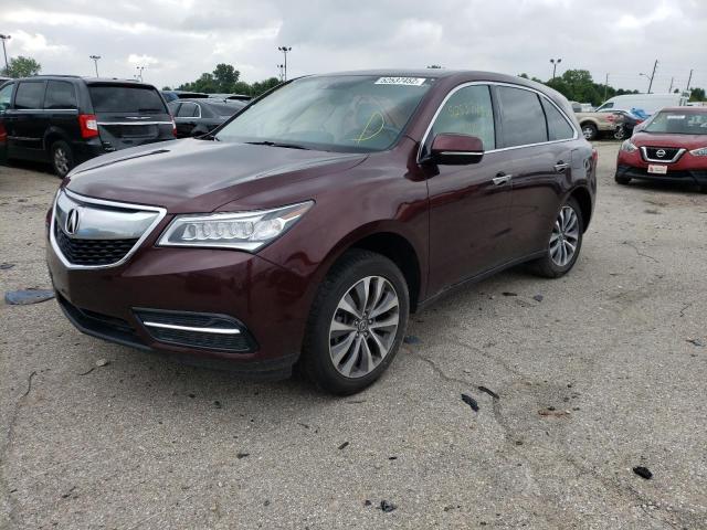 Photo 2 from auction – 2015 ACURA MDX TECHNO with VIN 5FRYD4H49FB027664