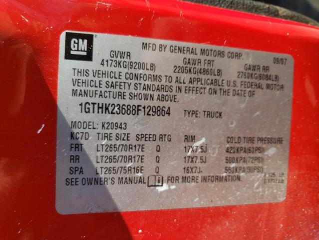 Photo 10 from auction – 2008 GMC SIERRA K25 with VIN 1GTHK23688F129864
