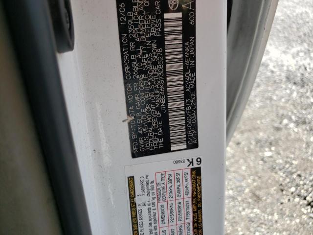 Photo 10 from auction – 2007 TOYOTA CAMRY CE with VIN JTNBE46K873085278