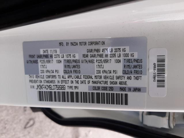 Photo 10 from auction – 2020 MAZDA CX-5 TOURI with VIN JM3KFACM9L0758989