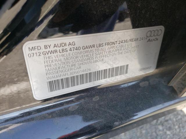 Photo 10 from auction – 2013 AUDI A4 PREMIUM with VIN WAUAFAFL3DN014426