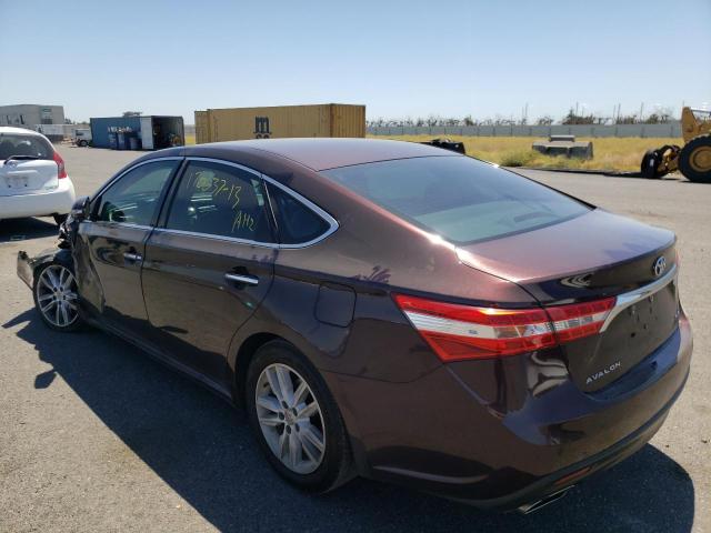 Photo 3 from auction – 2013 TOYOTA AVALON BAS with VIN 4T1BK1EB3DU025195